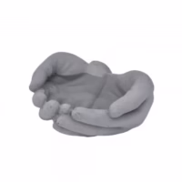 685580-GY-HANDS BIRDBATH 30% DISCOUNT