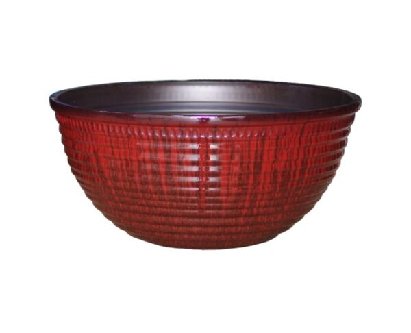 SL8106-RD BOWL PLANTER- 50% DISCOUNT