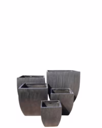 SH255-BK-TOBY TERRAZZO PLANTER SET OF 5