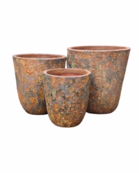 SH804-RU GALLA ATLANTIS PLANTER SET OF 3