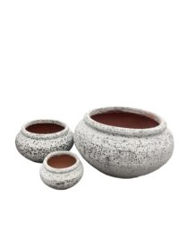 SH157-WH ALBA ATLANTIS PLANTER SET OF 3